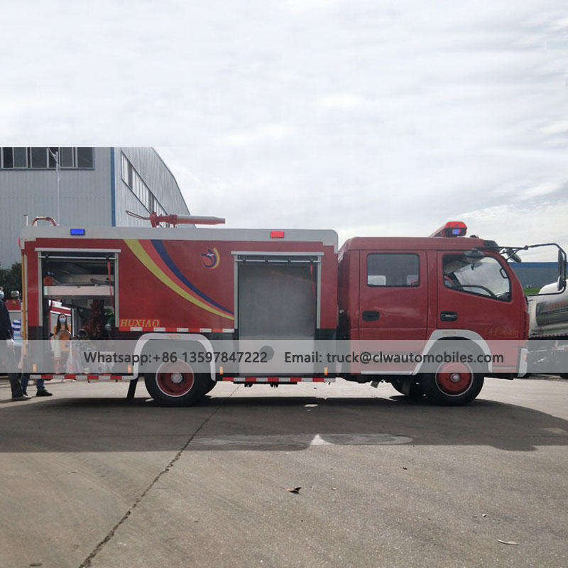DFAC 4Tons/4000L Water and Foam Fire Truck