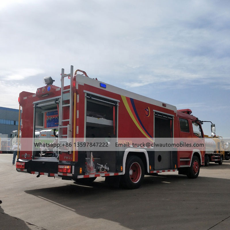 DFAC 4Tons/4000L Water and Foam Fire Truck