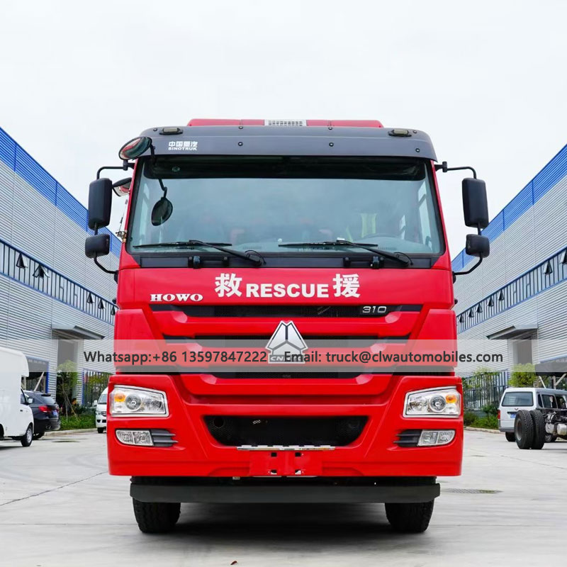HOWO 8Tons/8000L Water and Foam Fire Truck