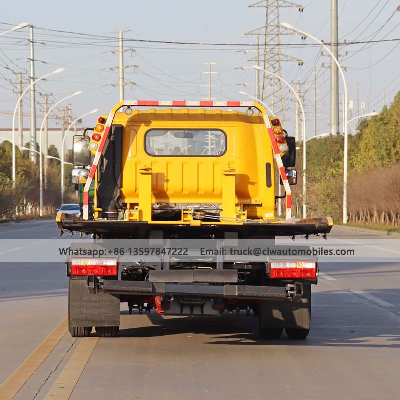 DFAC 4Tons One To Two Flatbed Tow Truck Manufacturer Wrecker Supply
