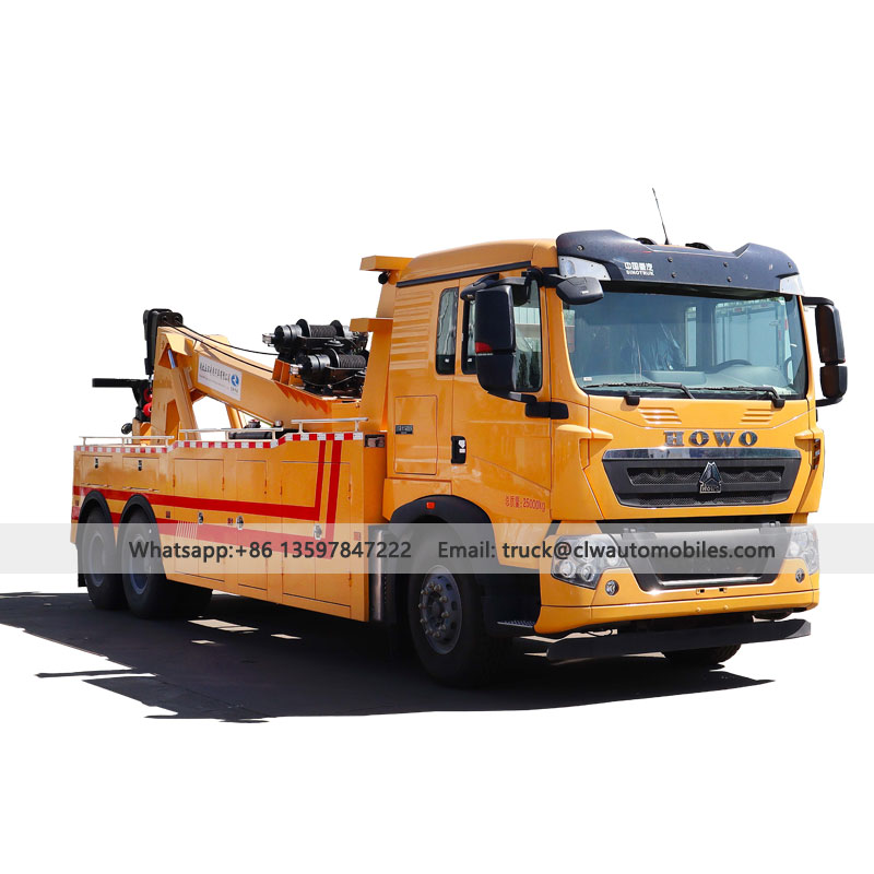 HOWO Heavy Duty Towing Tow Truck | 6x4 One to One Wrecker | 20T Towing and Lifting together