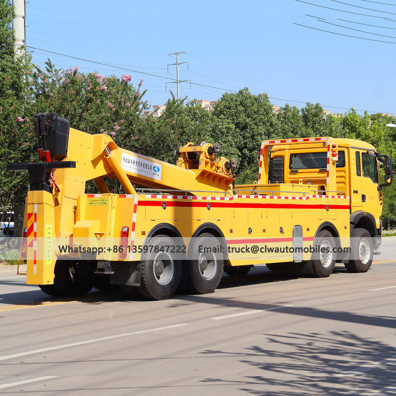 HOWO Heavy Duty Road Wrecker | 8x4 Recovery Truck | 25T Towing and Lifting Tow Truck
