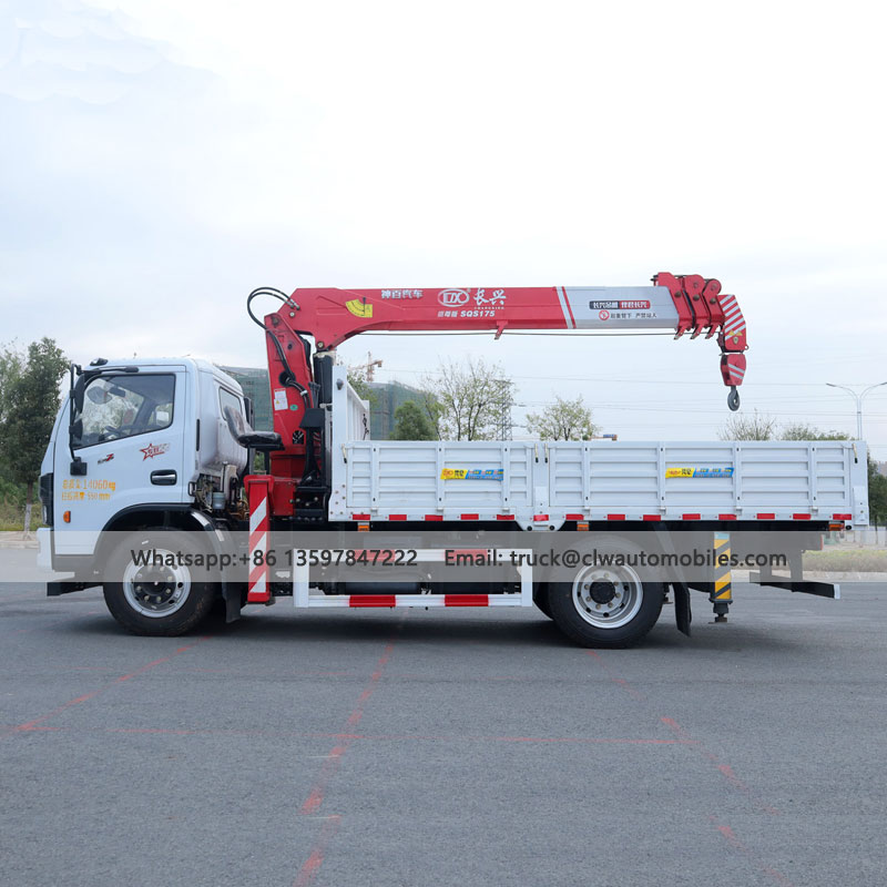 DFAC 4Tons Truck Mounted Crane | XCMG Straight Arm Crane For Sale