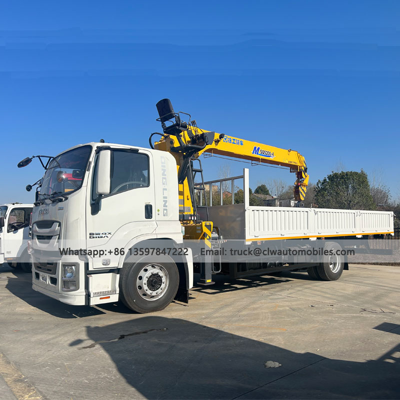 ISUZU 8Tons Truck Mounted Crane 4*2 Manipulator From Manufacturer