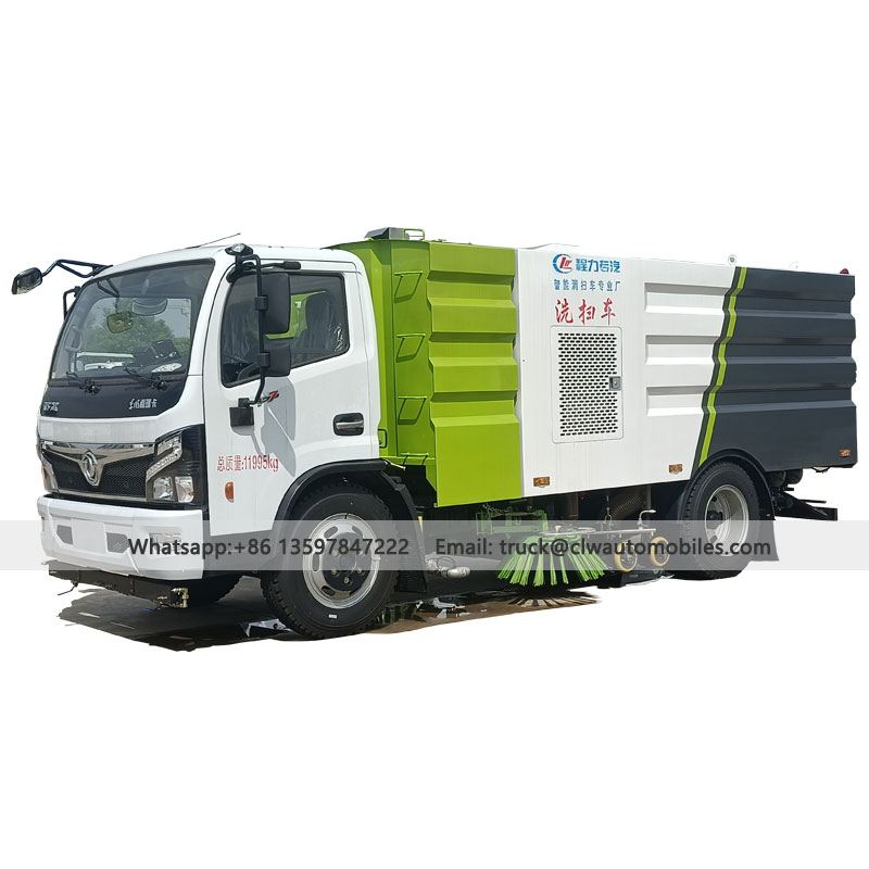 DFAC 5CBM Road Cleaning And Sweeper Truck From Manufacturer