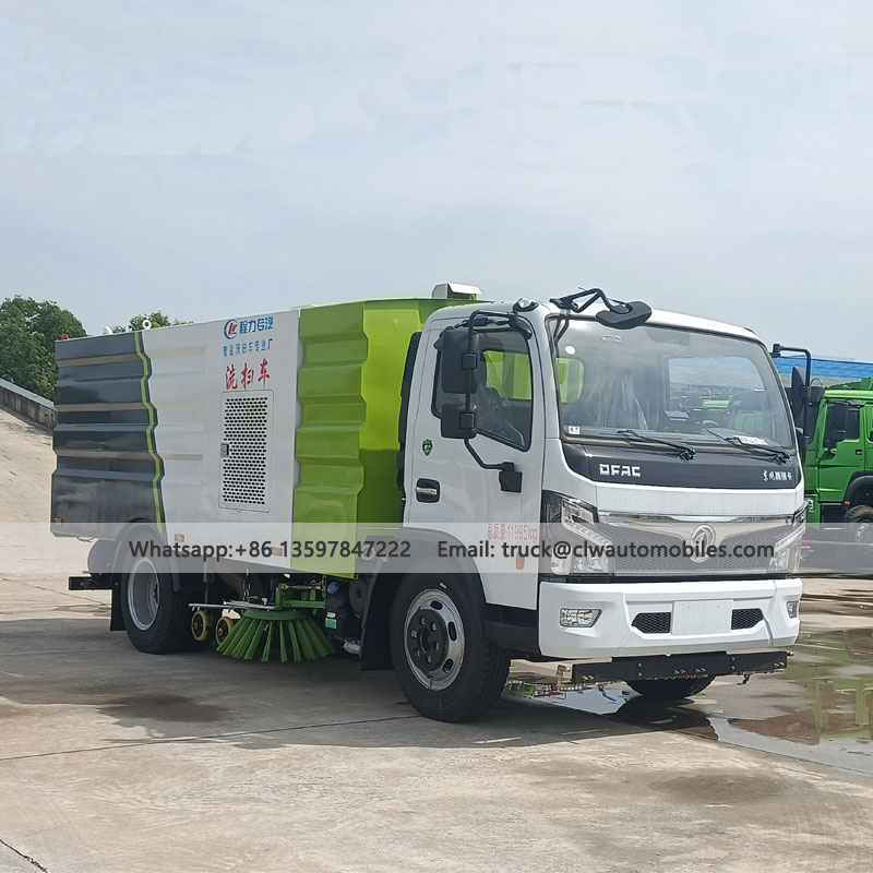 DFAC 5CBM Road Cleaning And Sweeper Truck From Manufacturer