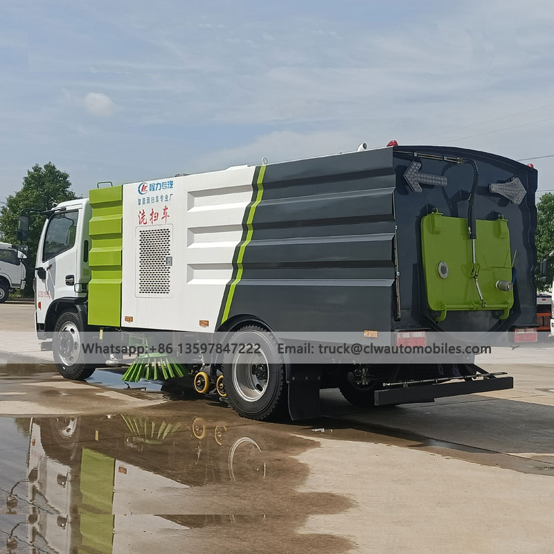 DFAC 5CBM Road Cleaning And Sweeper Truck From Manufacturer