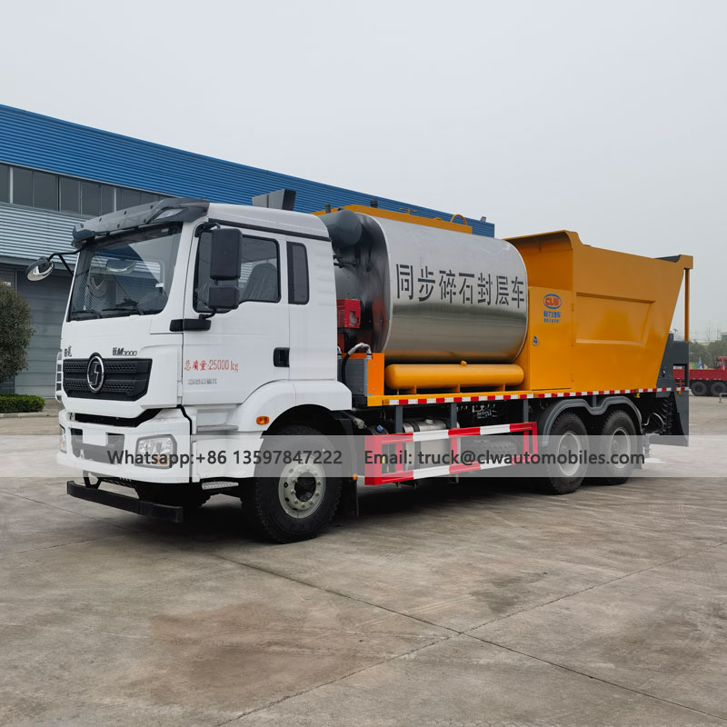SHACMAN 7000L Asphalt Tank 12000L Stone Tank Synchronous chip seal Vehicle
