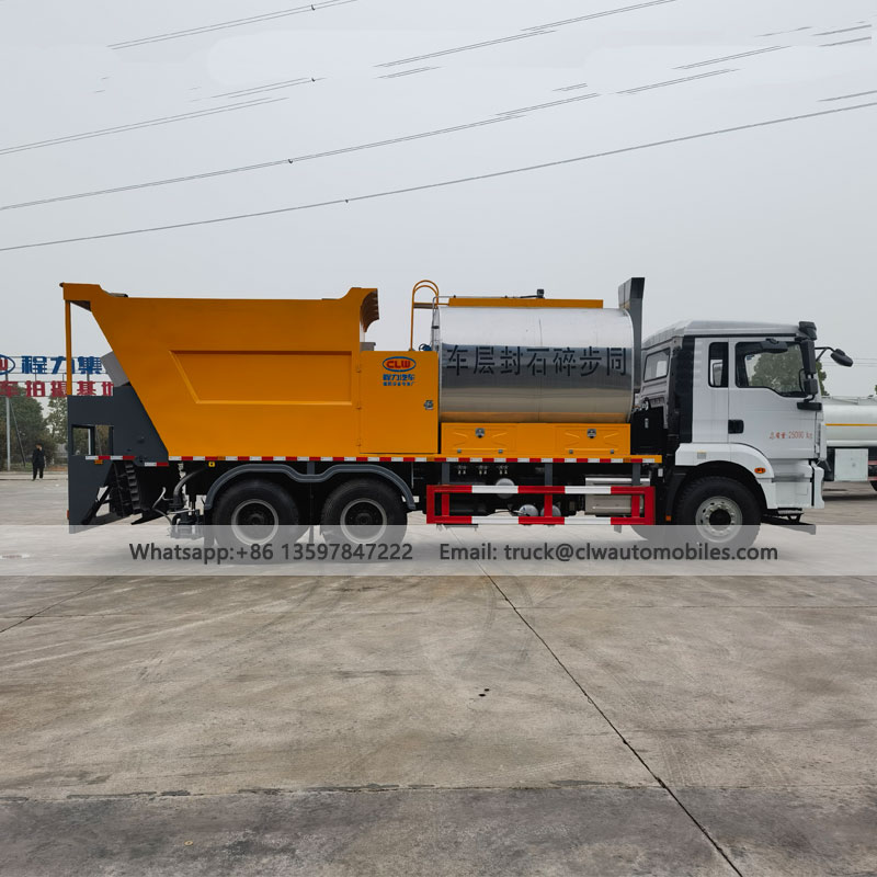 SHACMAN 7000L Asphalt Tank 12000L Stone Tank Synchronous chip seal Vehicle