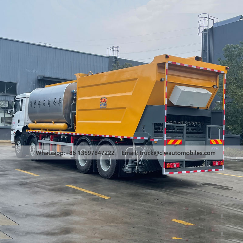 SHACMAN 12000L Asphalt Tank 14000L Stone Tank Synchronous Chip Seal Truck