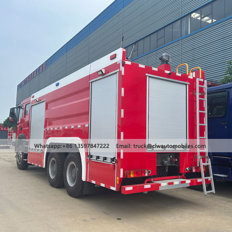 HOWO 6000L Water + 2000L Foam + 1kg Dry Powder Fire Truck For Sale