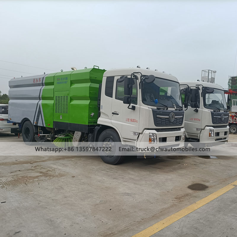 DONGFENG 12000L Road Sweeping and High Pressure Cleaning Truck