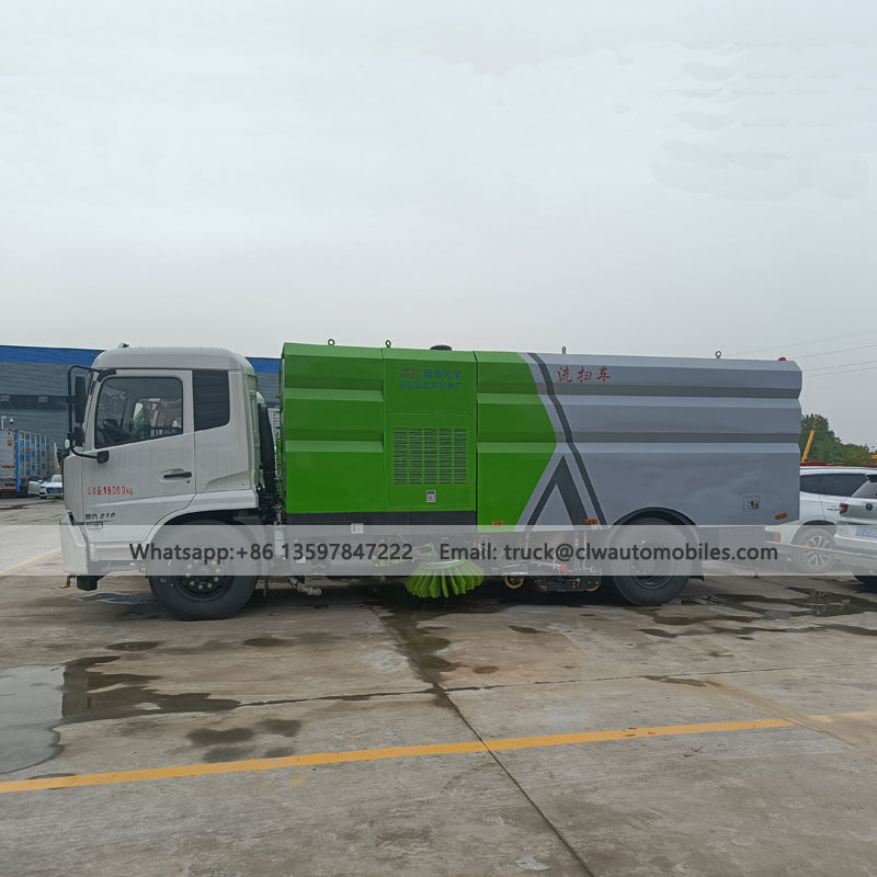 DONGFENG 12000L Road Sweeping and High Pressure Cleaning Truck