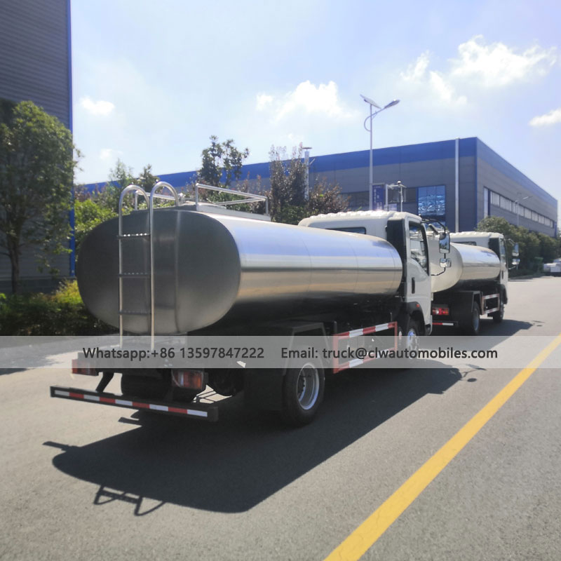 HOWO 5000L Fresh Milk Transporation Vehicles