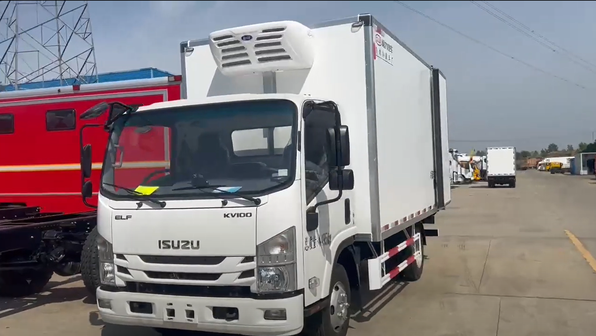 Refrigerator truck video