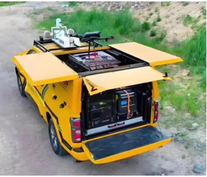 drone-based laser countermeasure vehicle