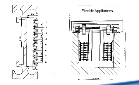 flexible sliding contact line
