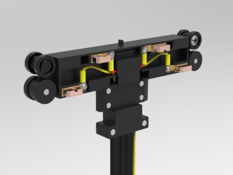 Multipolar tubular sliding contact line