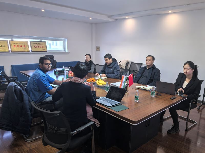 Indian Customers Visited Our Factory for a Visit