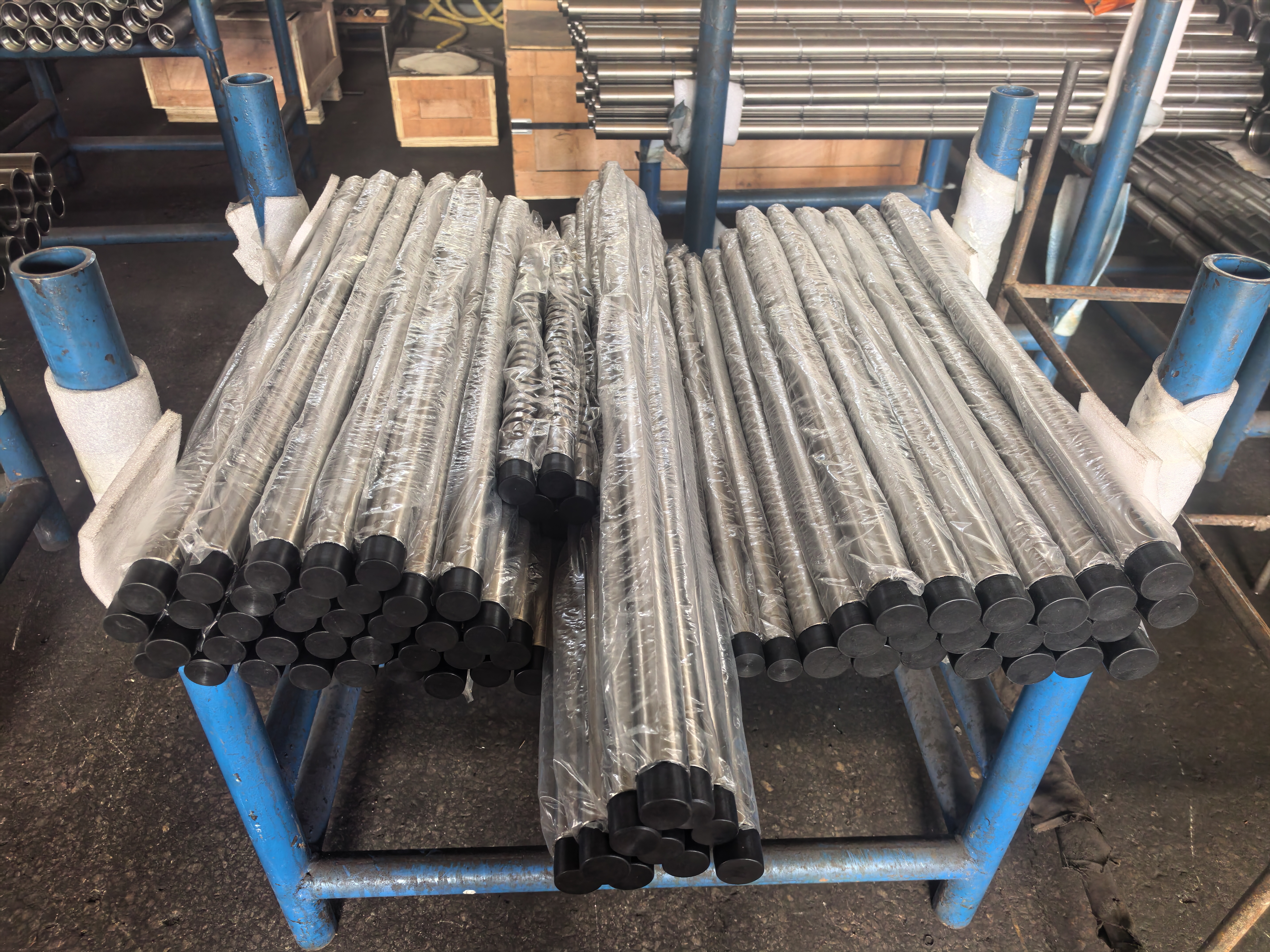 Spray metal grooved plunger Spray metal grooved plunger