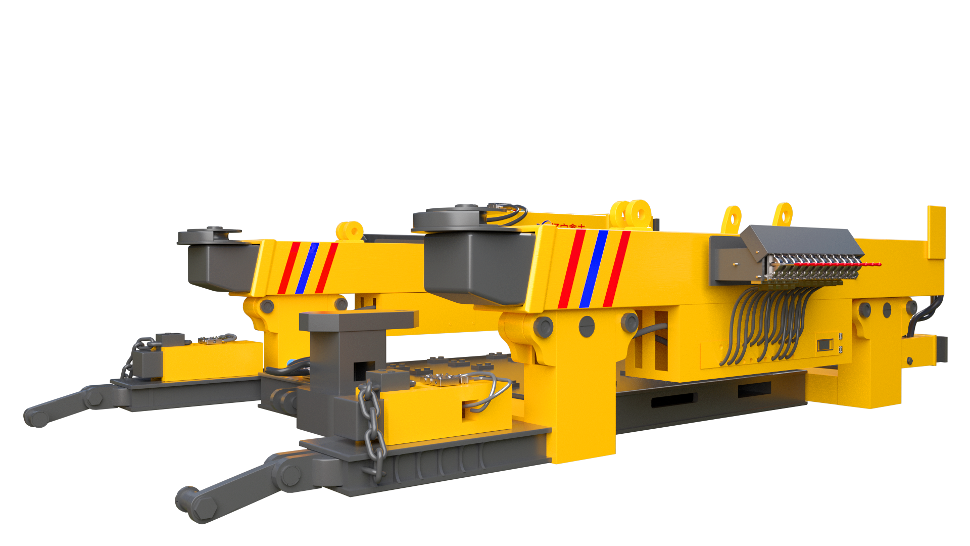 Underground support unloading mechanism