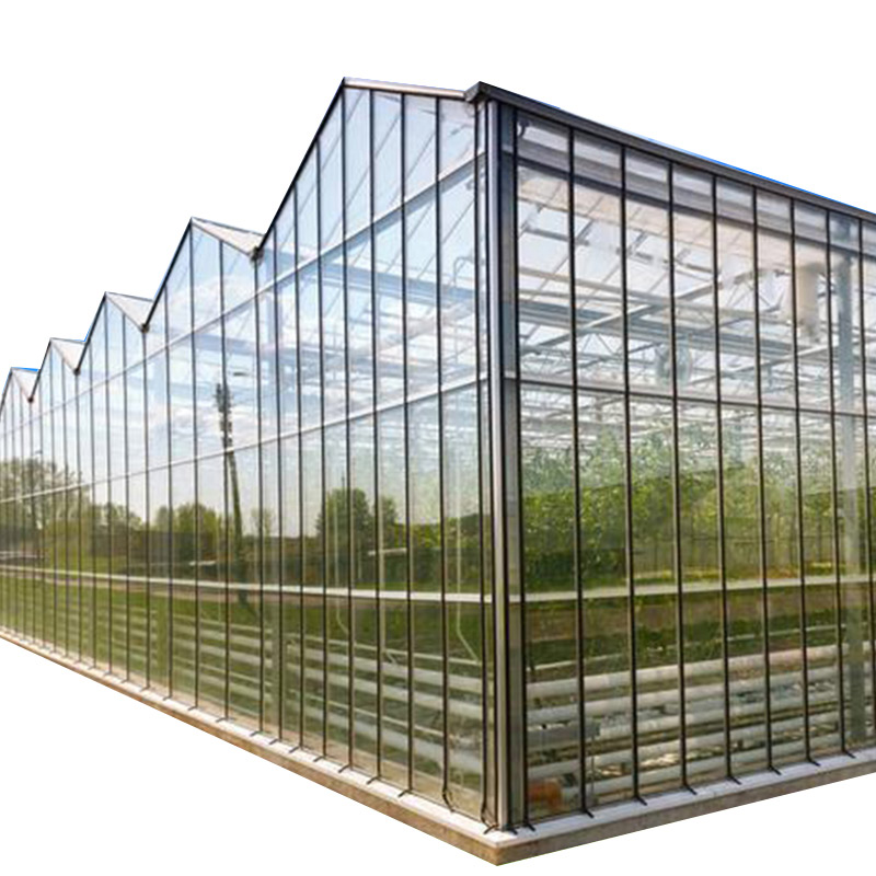 Double Layer Aluminium Glass Greenhouse