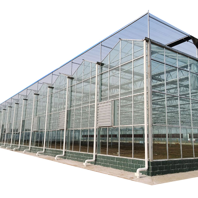 Double Layer Aluminium Glass Greenhouse