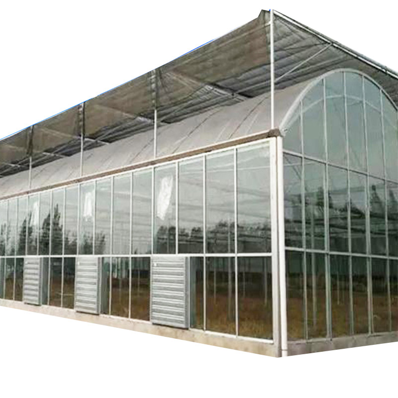 Double Layer Aluminium Glass Greenhouse