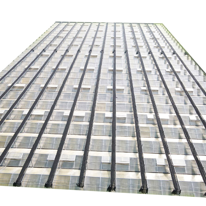 Four Sides PC Board And Top Glass Solar Panel Polycarbonate Greenhouse