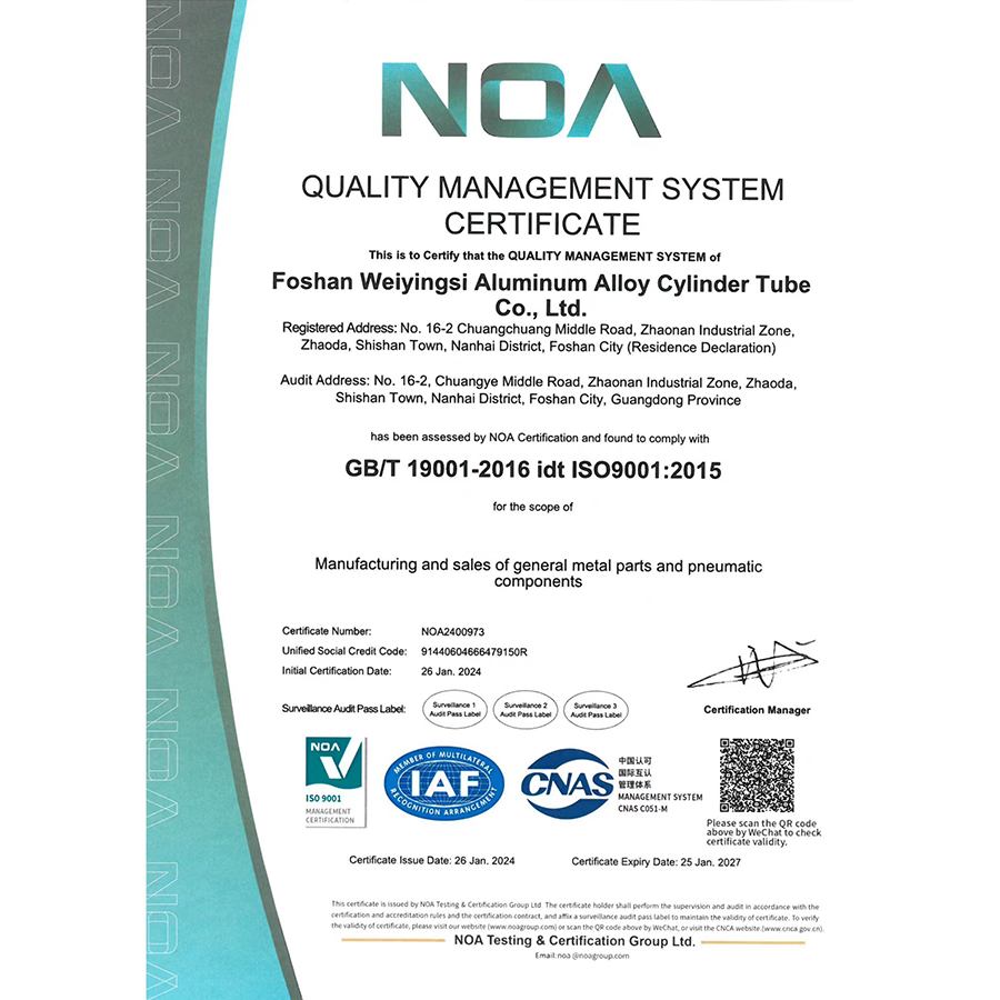 QUALITYMANAGEMENTSYSTEM CERTIFICATE