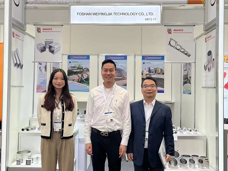 WEIYINGSI Aluminum Cylinder Barrel Manufacturer at The Hanover Exhibition in Germany