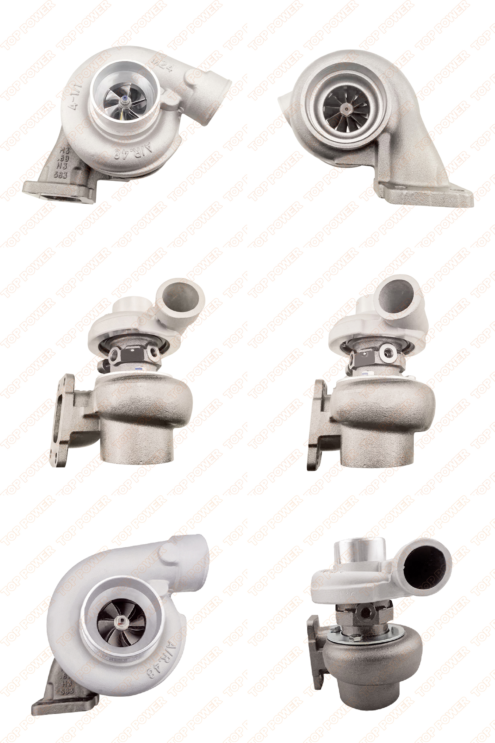 Turbocompressore TB2518 466898-0001 per camion Isuzu NPR 95, camion serie W W4, camion serie W W5500 con motore 4BD1 4BD1T 4BD2T