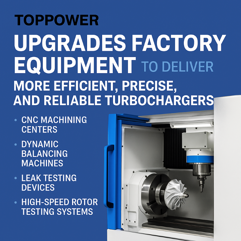 ТОППАУЪР модернизира фабричното оборудване, за да произвежда по-ефективни, прецизни и надеждни турбокомпресори