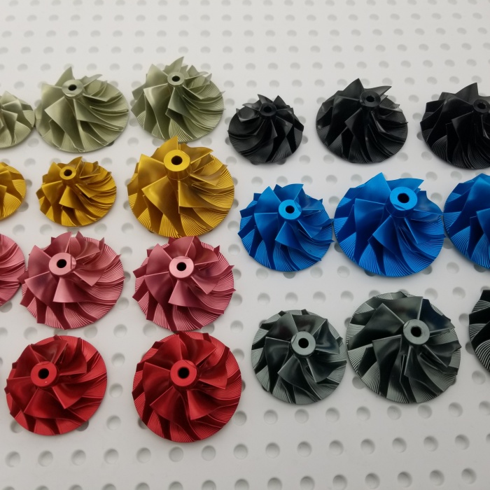 Ярко представяне｜Представяме ви нашите цветно анодизирани компресорни колела за турбокомпресор