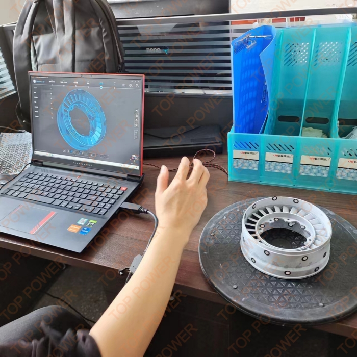 A Fengcheng Top Power apresenta a digitalização 3D portátil no chão para um controle de qualidade mais rápido e preciso