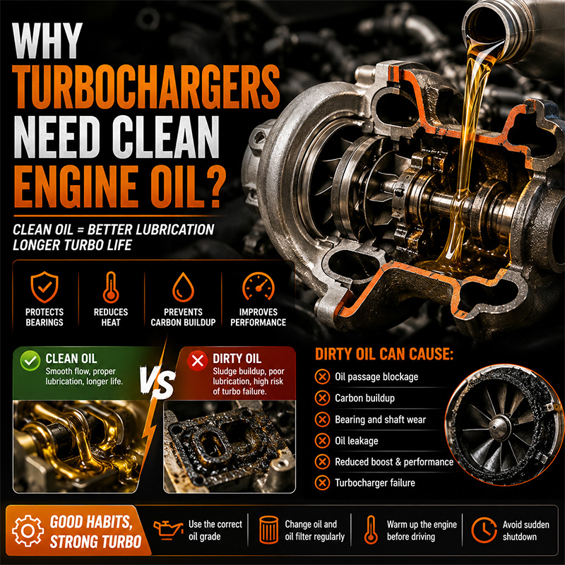 Why Turbochargers Need Clean Engine Oil