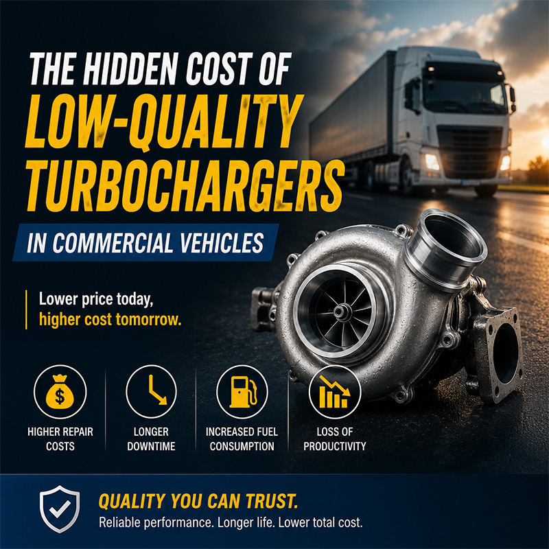 The Hidden Cost of Low-Quality Turbochargers in Commercial Vehicles: Risks, Warning Signs and Buying Guide