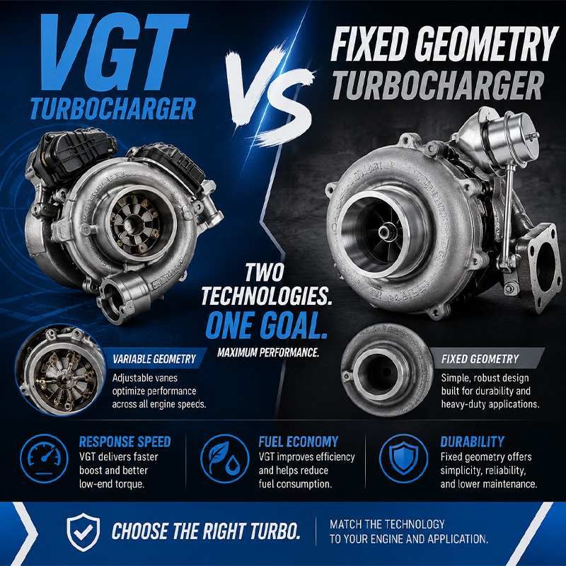 Variable Geometry Turbocharger (VGT) vs Fixed Geometry Turbocharger: Which One Is Right for Your Engine?