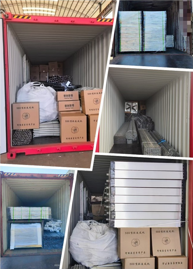 Multi-span film greenhouse