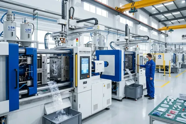 Vertical LSR Injection Molding Machine — Insert Molding Fix