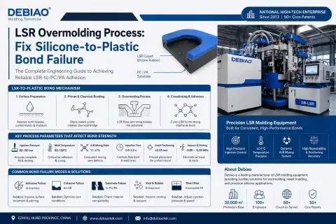 LSR Overmolding Process: Fix Silicone-to-Plastic Bond Failure