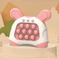 Fidget Sensory Squeeze Toys Gift Box Light-Up Pop Electronic Pro Quick Push Game Silicone Training Squeeze Toys for Kids