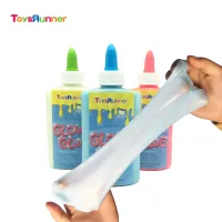 High Quality DIY Accessories Colorful Glue Slime Kids Toys Night Non Toxic Drak Slime Glitter Glue
