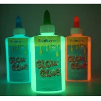 High Quality DIY Accessories Colorful Glue Slime Kids Toys Night Non Toxic Drak Slime Glitter Glue