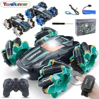 Mini Drift Petrol Rc Car and Trucks 100 Km Speed Toy Controlled Gesture Watch Stunt Rc Car With Remote Control