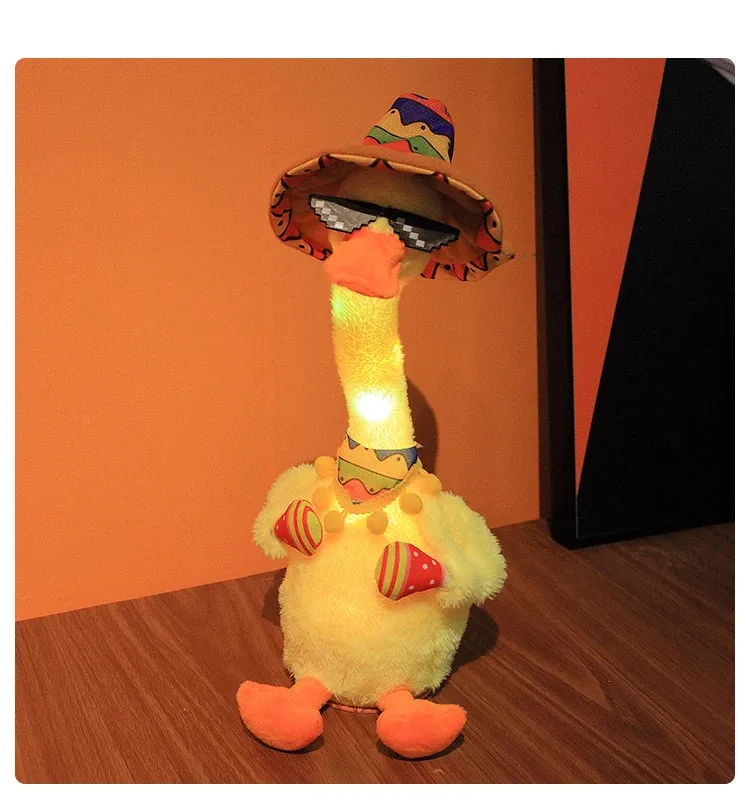 Talking Plush Funny Dancing Duck Toy Tik Tok-electric Plush Yi Jun Toys Dancing Duck
