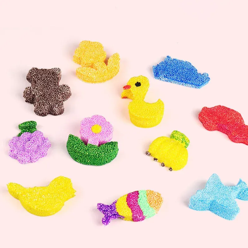 Toy Polymer Clay Foam Beads Slime Polymer Clay Tools Snow Flakes Slices Diy Snow Slime Mud