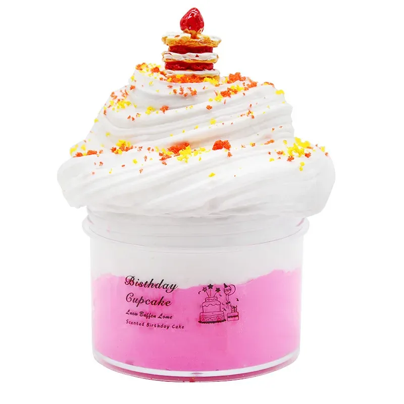 2020 Kids Creative Colorful Slime Toys Milky Ingredients Fruit Brinquedo Cotton Clay Foam Fluffy Slime for Gift