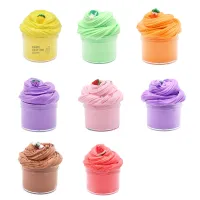 2020 New Hot Selling Slime Toy Set Soft Color Soft Clay Kids Cotton Mud Foam Cotton Clay Fluffy Slime Super Light Clay