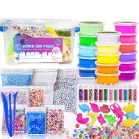 New 2020 Products Crystal OEM Slime Kit Mud Children Colorful Bead DIY Slime Toys
